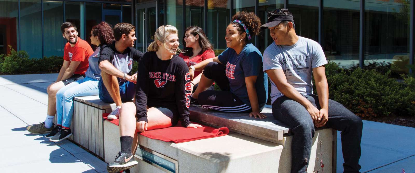 Students outside the Commons