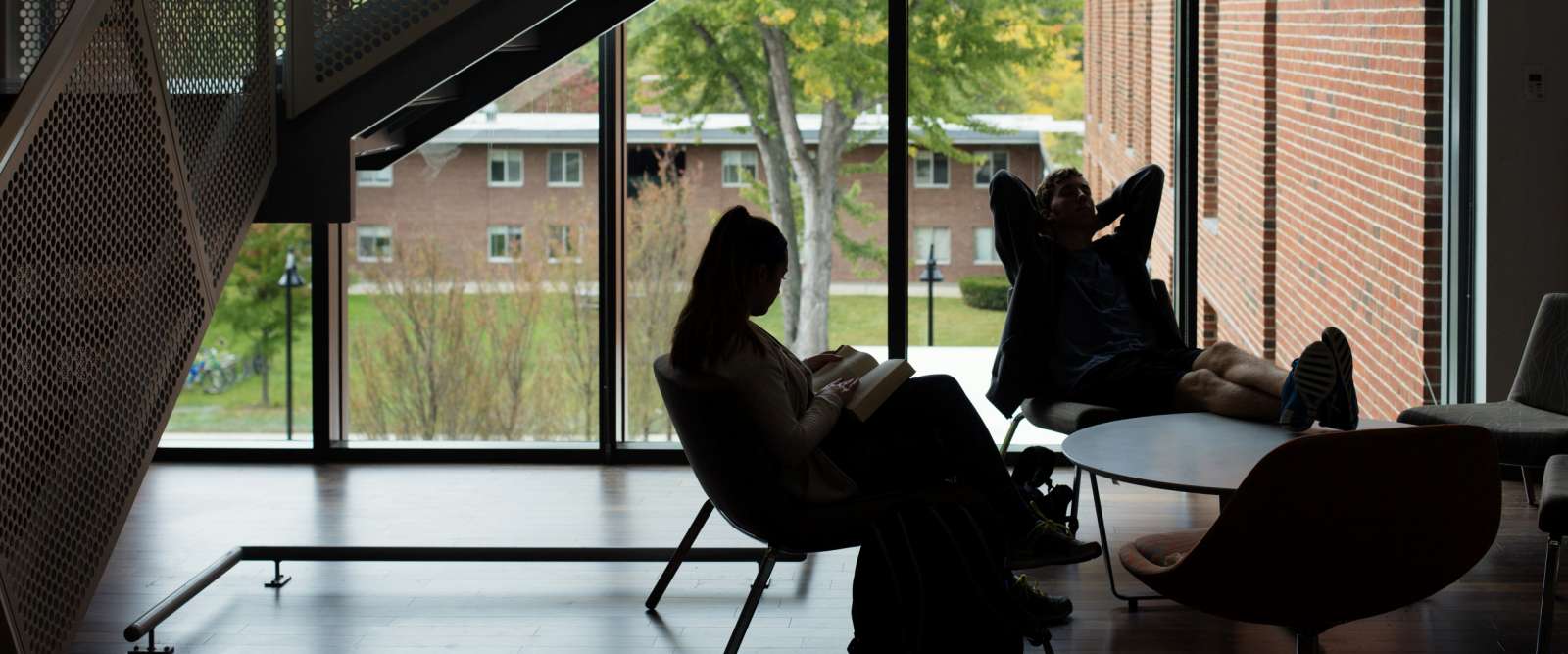 Students in res hall