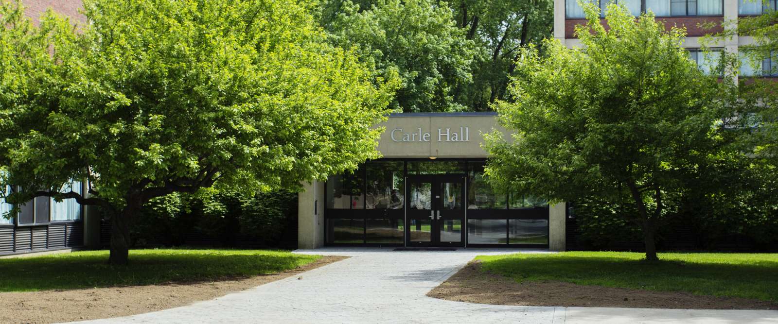 Carle Hall, exterior