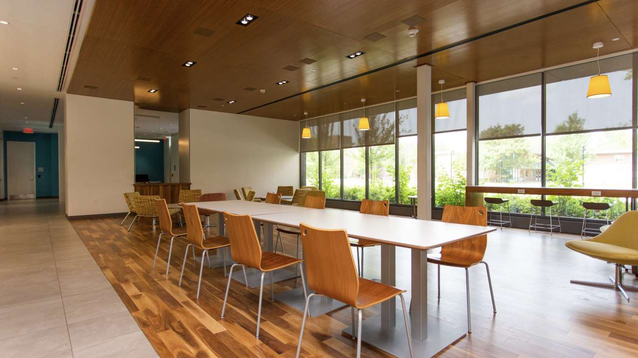 Shared space outside kitchen in The Commons.