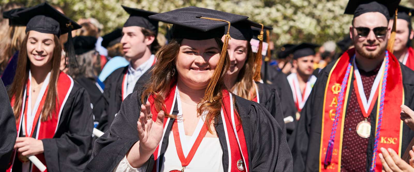 Keene State College Commenement 2023, in the sun