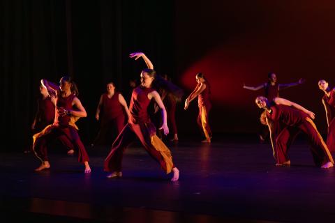 Dancers performing in Evening of Dance 2025